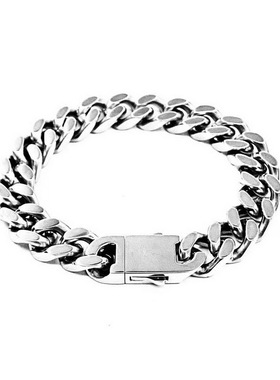 立体欧美风流行钛钢link古巴链