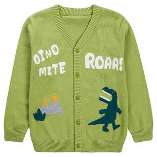 歌瑞家儿童毛衣中大男新款春装毛线上衣针织开衫乐友乐友