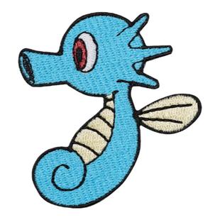 墨海马 宝可梦宠物小精灵自粘补贴布贴卡通儿童刺绣补丁贴可缝