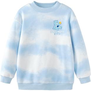 【爱心熊IP】巴拉巴拉女童儿童卫衣秋冬装中大童甜美上衣圆领宽松