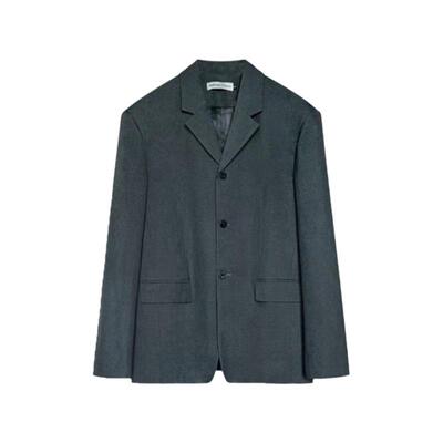 垫肩经典宽松西服外套TRENDYWU