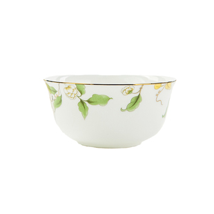 家用中式唐山骨瓷4英寸儿童小碗饭碗分汤碗斗笠碗小口汤碗敞口碗