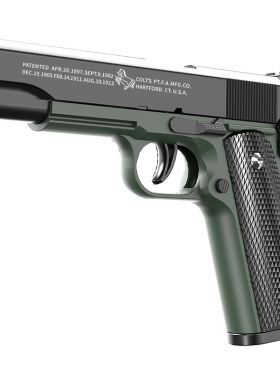 1911连发抛壳玩具枪反吹格洛克玩具手抢软弹男孩儿童射击金属塑料