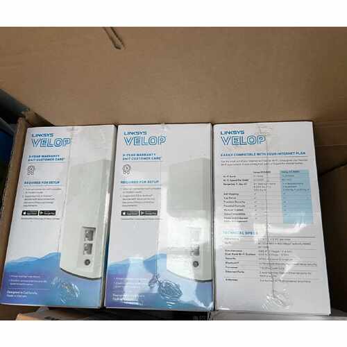 议价LINKSYS WHW0103 千兆路由器全屋WiFi覆盖Mesh组网 三只装AC3