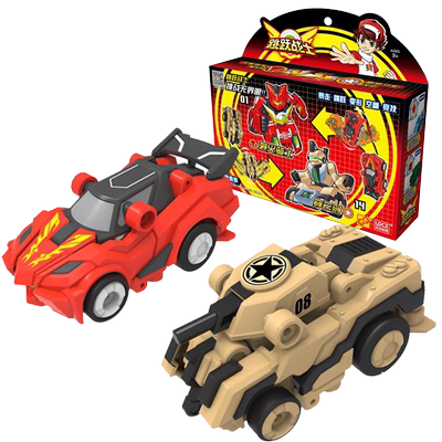 灵动创想跳跃战士变形机器人玩具