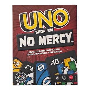 官方正版绝不留情UNO NO Mercy纸牌休闲聚会毫不留情桌游扑克卡牌