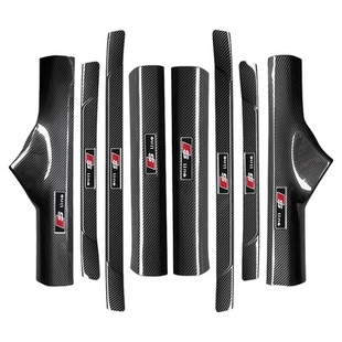 奥迪碳纤纹门槛条A3/A6L/A4L/Q5L保护条内饰迎宾踏板装饰改装汽车