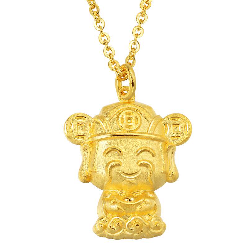周生生珠宝足金项链计价吊坠