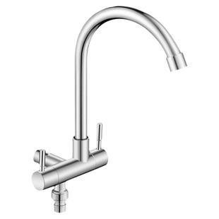 水龙头入墙式厨房墙壁式洗菜盆侧进壁挂横式阳台洗衣池拖把池水嘴