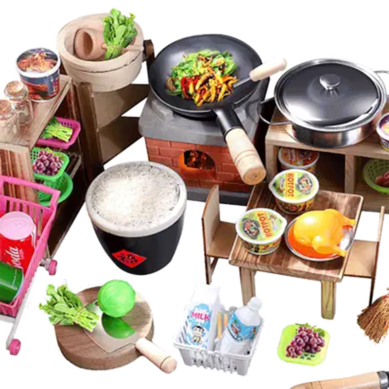 迷你小厨房真煮全套做饭厨具真实版煮饭套装网红女孩儿童礼物玩具