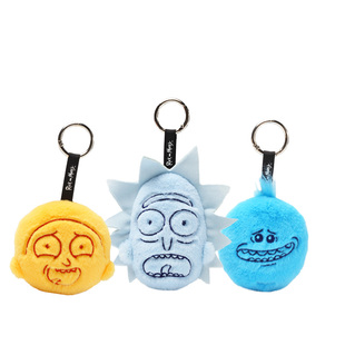 HUGKIS瑞克和莫蒂单色宇宙系列毛绒挂件万能先生包包挂饰玩偶礼物