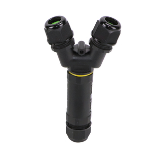 IP68电缆防水接头连接器三通支电线分支接线端子埋地泡水一进二出
