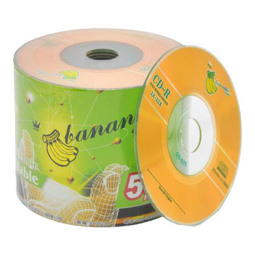 包邮香蕉3寸cd-r光盘8CM小光盘2X-32X CD空白刻录盘215MB空白碟空光盘相店常用存档光盘