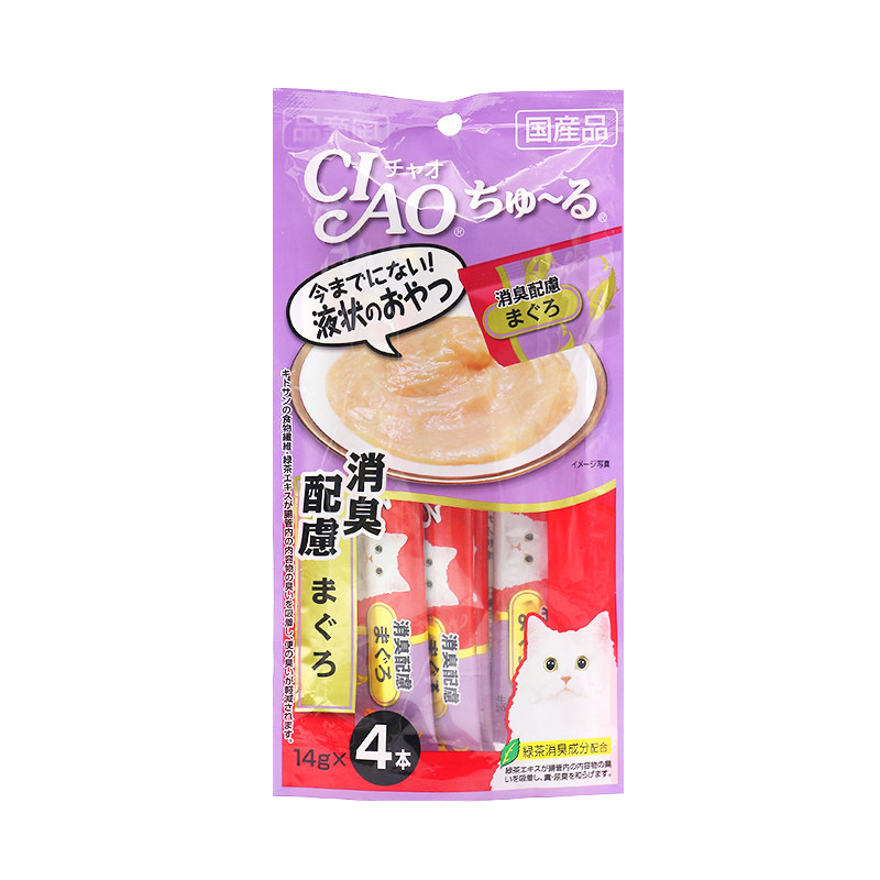 土猫宠物 伊纳宝妙好CIAO啾噜组合装 猫咪液体流质零食肉泥混拼