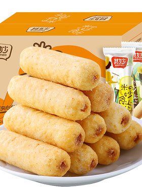 夹心米果卷能量棒饼干解馋小零食