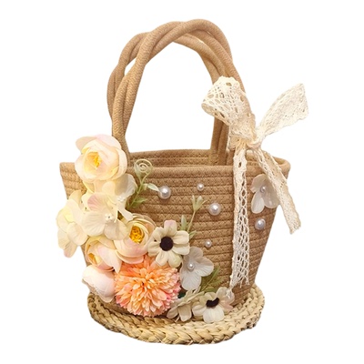 手工DIY手提包草编材料包团建社交聚会活动女神节三八节妇女节38