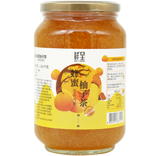 韩国进口鲜呈蜂蜜柚子茶酱1080g浓浆冲水喝满满果肉看得见好口感