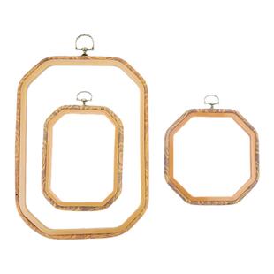 复古刺绣花绷子花撑子仿古绣圈绣框架画框展示绣绷椭圆形装饰绣棚