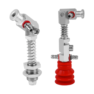 天行机械手万向摇摆金具支架M12M10真空吸盘连接缓冲杆座防转吸杆