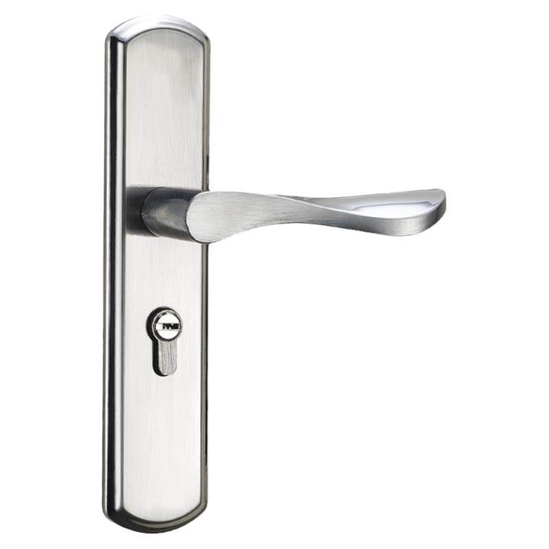 黑色房门锁家用通用型卧室内门锁具三件套静音老式门把手旧门换锁