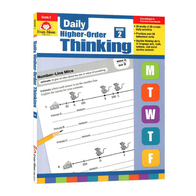 每日练习系列 高阶思维二年级 完整版 英文原版 Daily Higher Order Thinking Grade 2 TE 美国加州小学英语教辅 英文版书籍