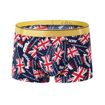 包邮 冰丝内裤 夏 男士 超薄清爽无痕平角裤 性感豹纹四角裤 潮