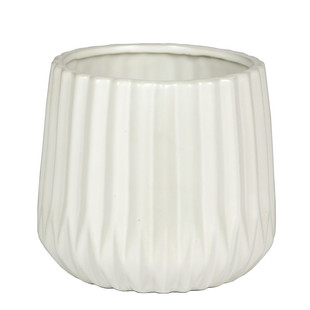 ins条形陶瓷花盆简约多肉绿萝创意家用水培室内北欧白色个性客厅