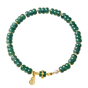 宫里上新翡翠手串女款天然冰种蓝水玉石手链送妈妈生日新年礼物