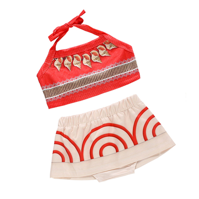 莫阿娜海洋奇缘Moana肚兜儿童裙