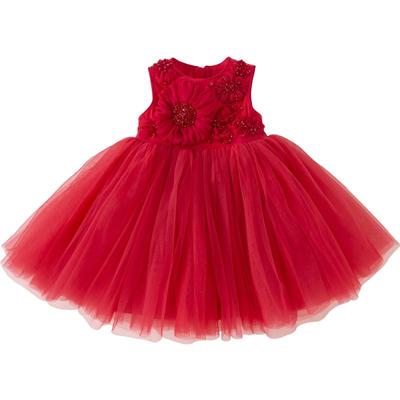 戴维贝拉女童网纱连衣裙