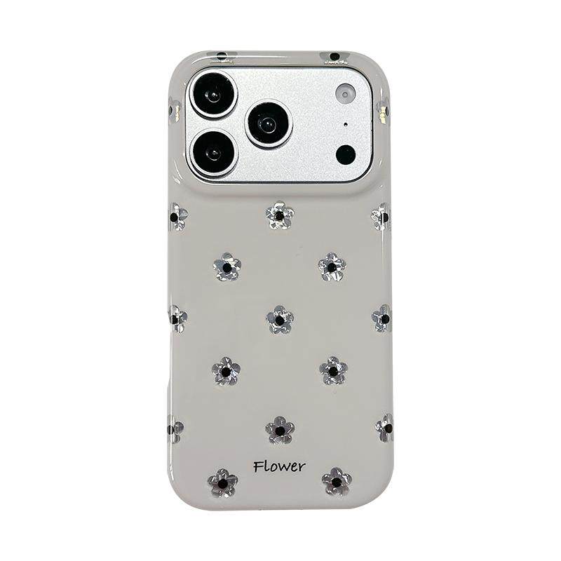 适用于iPhone简约小众花朵手机壳
