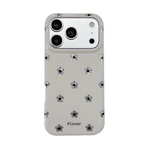 适用于iPhone简约小众花朵手机壳
