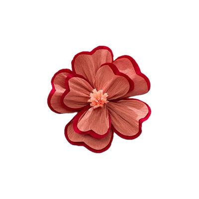 婚房褶皱花纹纸装饰新床头