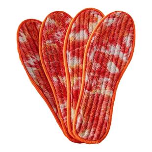 加厚花毡棉鞋执男女冬天加厚鞋垫羊毛毡除臭鞋垫加厚保暖棉毡鞋垫