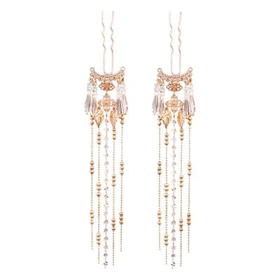 古风花朵发饰组合套装