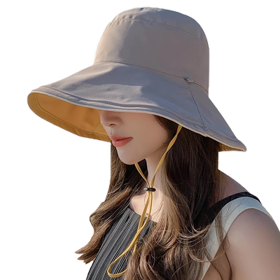 啄木鸟夏季大沿韩版出游渔夫帽女