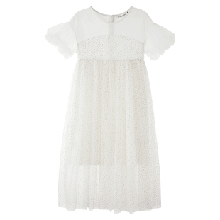 雪雅可女童短袖t恤2022夏装新款儿童白色时尚洋气公主上衣童装潮