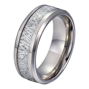 原创错乱树枝钛钢雾凇纹戒指小众轻奢高级不掉色食指男士情侣指环