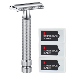 百利大胡子手动剃须刀手动刮胡刀男士老式双面剃须刀刮胡刀防刮伤