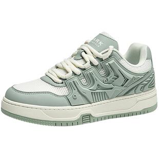 马克华菲男鞋2026新款夏季透气网面休闲鞋子潮鞋增高运动板鞋男款