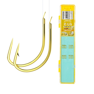 久岩灵钓黄尾钩短子线绑好正品短柄鱼钩鲮鱼青尾红尾子线双钩成品