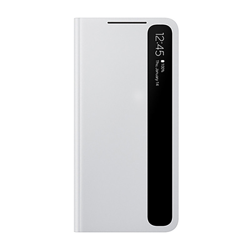 适用三星S21智能皮套 免翻盖接听S21+手机壳S21 ULTRA芯片视窗S22