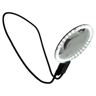 拜斯特挂脖放大镜带灯阅读老人刷视频看手机看报纸可充电UBS高清