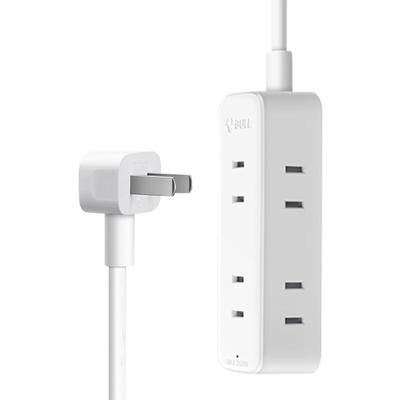 公牛二孔插座2脚弯头多孔插排