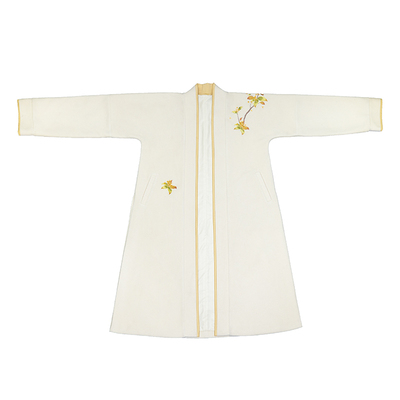 知则国风中长款刺绣大衣外套秋冬