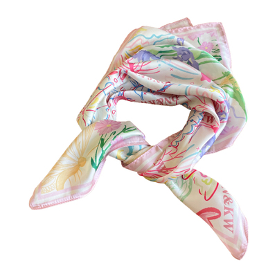 田园风蝴蝶花朵包头方巾抹胸外穿