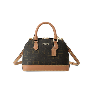 Fion/菲安妮女包老花贝壳包新款手提包单肩斜挎包日常百搭通勤包