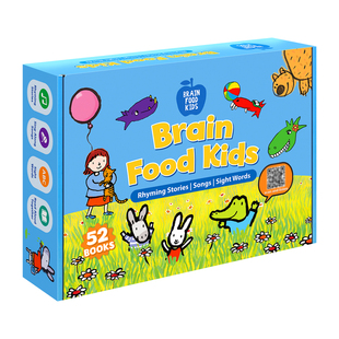 小book点蓝苹果Brain Food Kids 高频词韵文 Think About Series