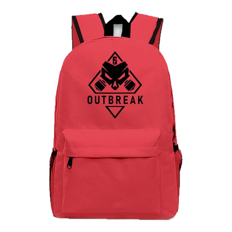 游戏 彩虹六号围攻 outbreak双肩包简约休闲书包百搭时尚手提背包