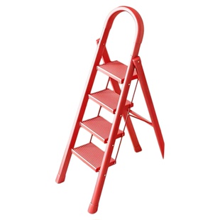 家用梯子折叠加厚多功能人字梯室内小型登高爬梯三四步楼梯花架梯